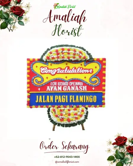 Sewa Papan Bunga Turen